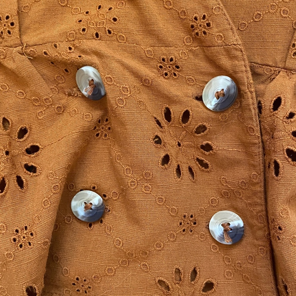 Zara burnt orange blouse - Picture 2 of 5